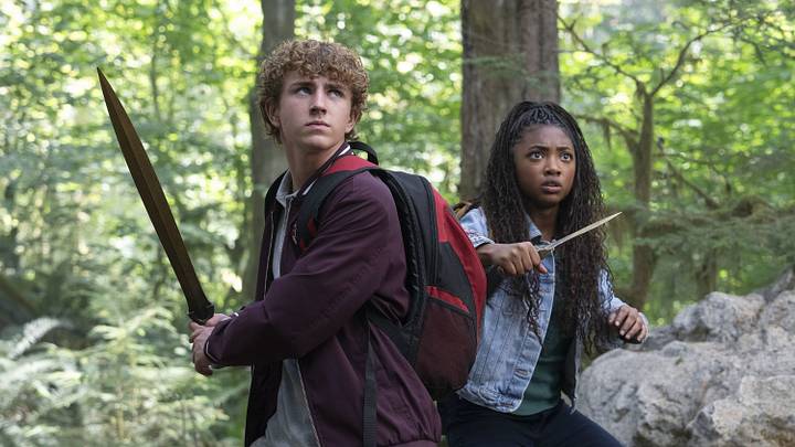 Walter Scobell and Leah Sava Jeffreies in Percy Jackson and the Olympians Episode 201 (Disney/David Bukach) 