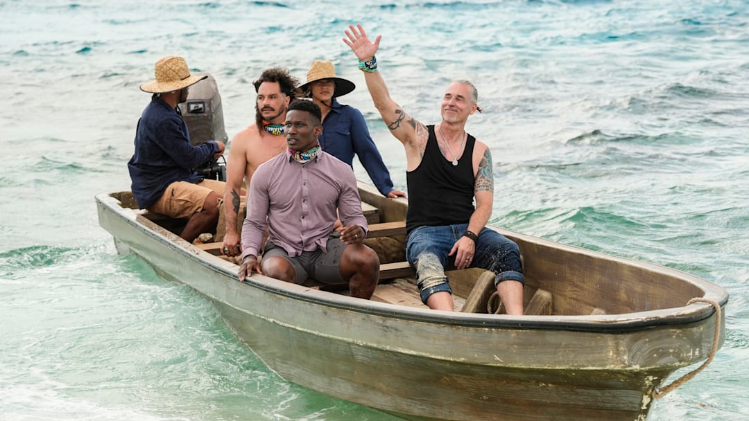 “Epic Party” – 24 returning players are abandoned on the islands of Fiji for a monumental 50th season, with the chance to win $1 million. Pictured L to R. Ozzy Lusth, Q Burdette, Benjamin "Coach" Wade. Photo: Robert Voets/CBS ©2025 CBS Broadcasting, Inc. All Rights Reserved. “Epic Party” – 24 returning players are abandoned on the islands of Fiji for a monumental 50th season, with the chance to win $1 million. Pictured L to R. Ozzy Lusth, Q Burdette, Benjamin "Coach" Wade. Photo: Robert Voets/CBS ©2025 CBS Broadcasting, Inc. All Rights Reserved.