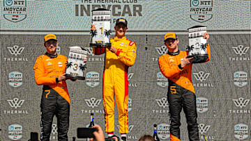 Christian Lundgaard, Alex Palou, Pato O'Ward, IndyCar