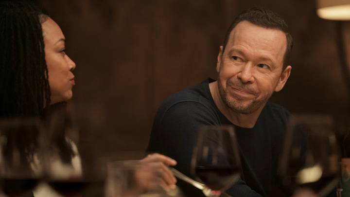 "Pilot" - Boston Blue. Pictured (L-R): Sonequa Martin-Green as Lena Silver and Donnie Wahlberg as Danny Reagan 