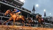 Sovereignty, with Junior Alvarado up, wins the 151st Kentucky Derby at Churchill Downs.
