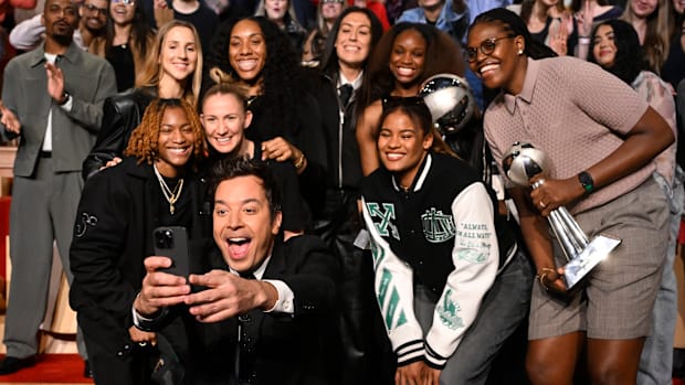 Jimmy Fallon and the New York Liberty