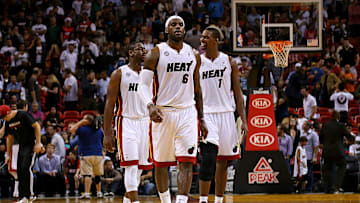 LeBron James ganó sus primeros dos anillos de NBA en el Miami Heat