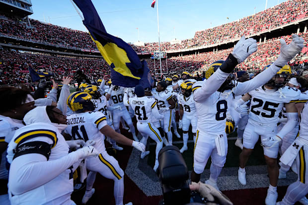 Michigan Football defensive end Derrick Moore talks win over Ohio State, says Wolverines aren't intimidated by Buckeyes