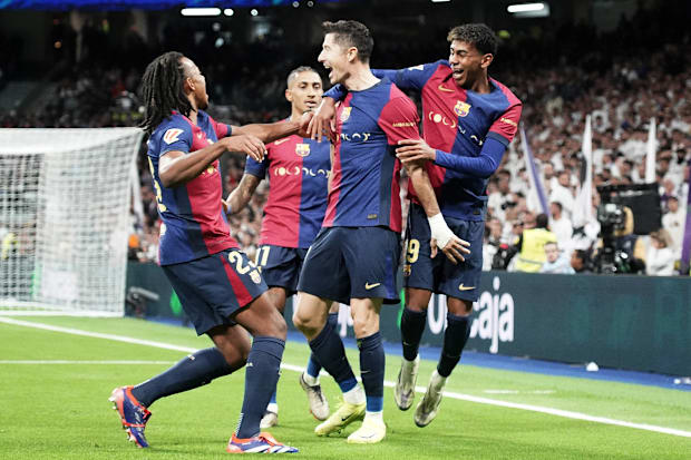 Jules Koundé, Raphinha, Robert Lewandowski, Lamine Yamal