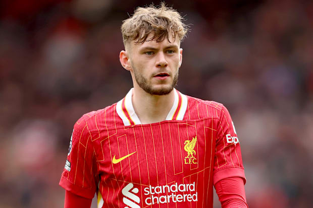 Conor Bradley in action for Liverpool.