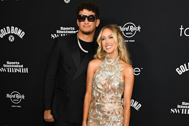 Patrick and Brittany Mahomes at the 2024 Sports Illustrated Swimsuit Issue Launch Party