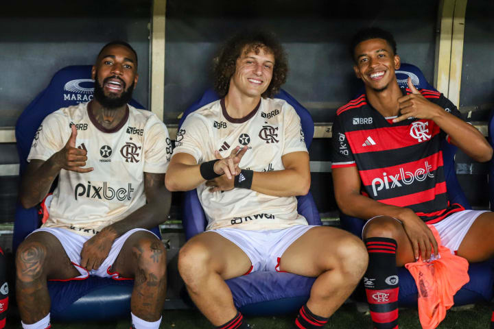 Gerson, David Luiz e Carlinhos no Flamengo
