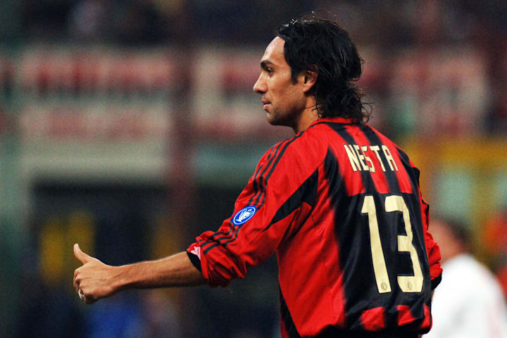 Alessandro Nesta flashing a thumbs up.