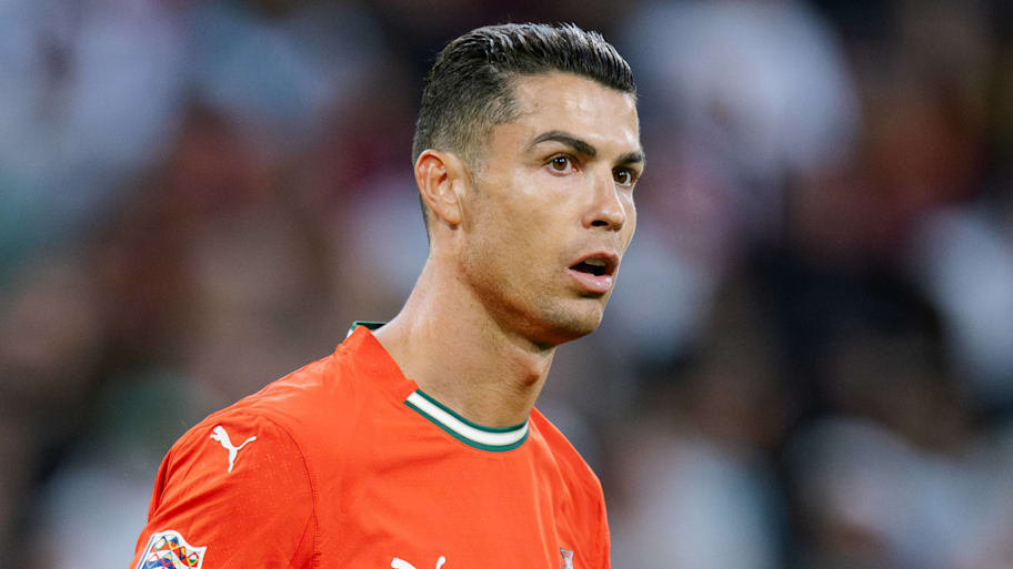 A somewhat shocked Cristiano Ronaldo.