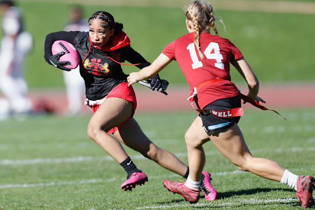 girls flag football photo, California high school sports, San Francisco