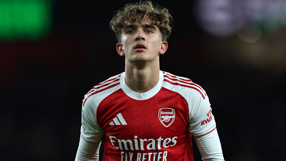 Max Dowman looks on during Arsenal’s Champions League clash with Slavia Prague.