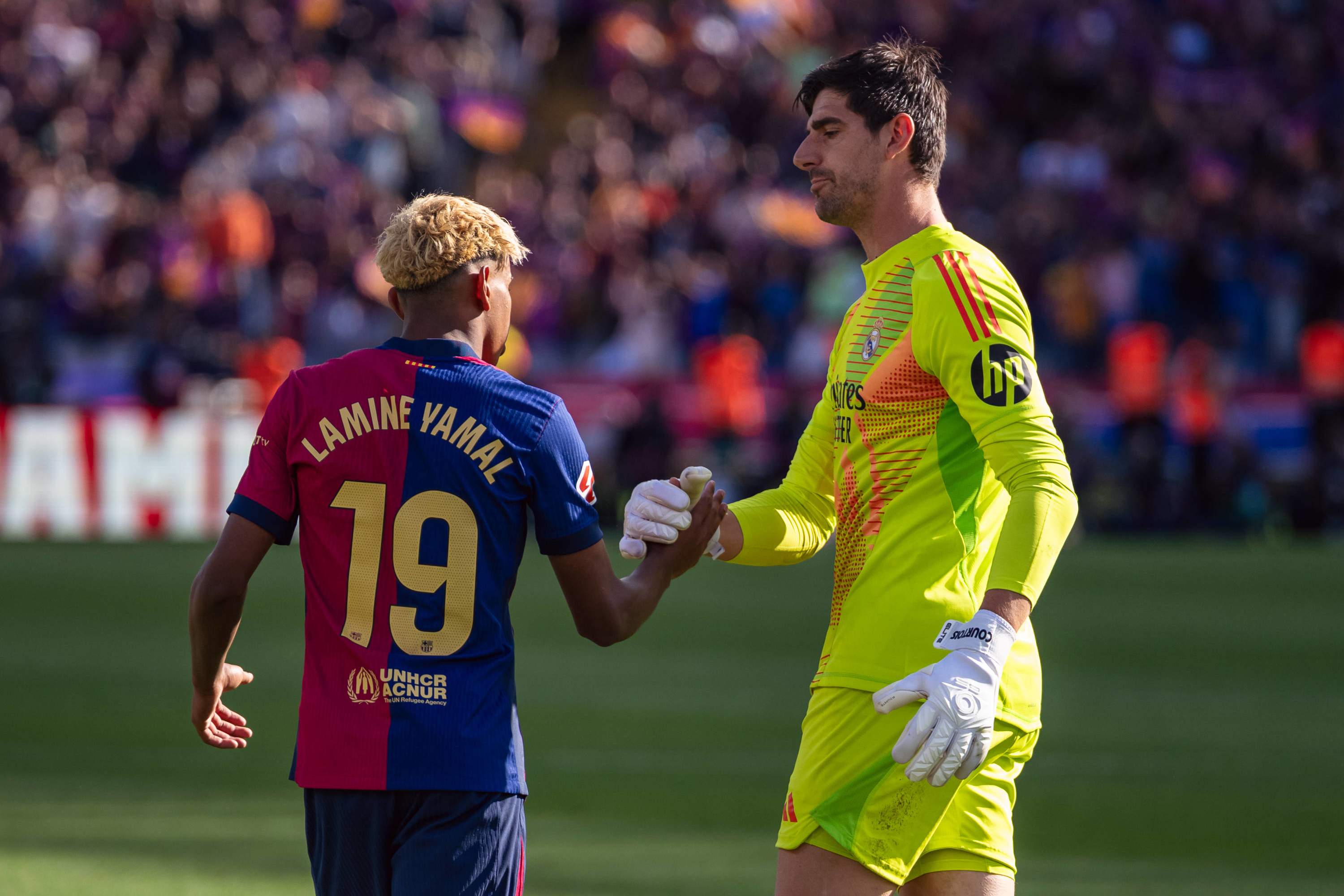 Thibaut Courtois on what he would say to Lamine Yamal