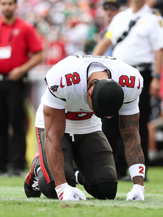 Tampa Bay Buccaneers wide receiver Emeka Egbuka (2) 