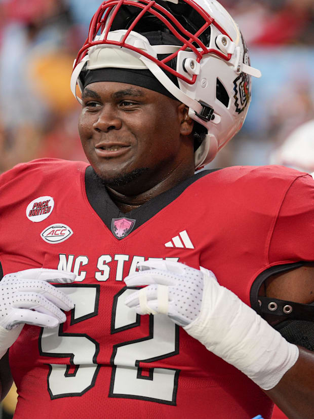 North Carolina State Wolfpack offensive lineman Timothy McKay.