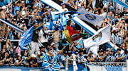 Torcida do Grêmio nas arquibancadas da Arena