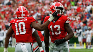 Georgia defensive lineman Mykel Williams (13)