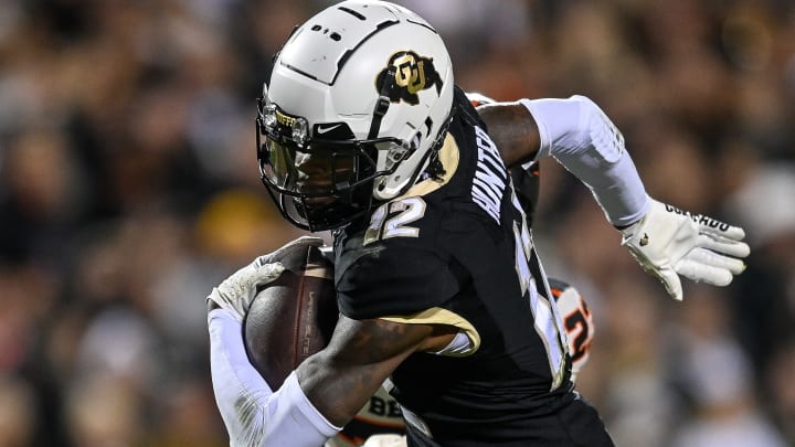 Two-way Colorado football star Travis Hunter was projected to go No. 1 overall in Pro Football Focus's 2025 NFL mock draft