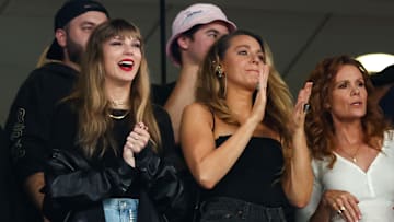 Taylor Swift and Blake Lively at a Chiefs game