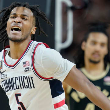 Stephon Castle, a Georgia high school basketball sensation while at Newton High, was drafted by the San Antonio Spurs with the fourth overall pick in the first round of the 2024 NBA Draft, Wednesday night. Last year, as a freshman, Castle helped the Connecticut Huskies with their second straight NCAA Tournament championship.