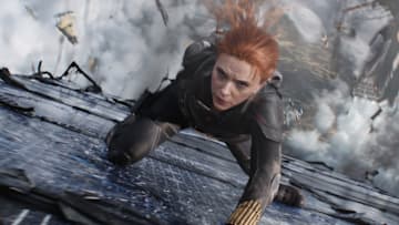 Black Widow/Natasha Romanoff (Scarlett Johansson) in Marvel Studios' BLACK WIDOW, in theaters and on Disney+ with Premier Access. Photo courtesy of Marvel Studios. ©Marvel Studios 2021. All Rights Reserved.