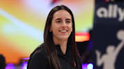 Jul 19, 2025; Indianapolis, IN, USA; Team Clark guard Caitlin Clark (22) looks on before the 2025 WNBA All Star Game at Gainbridge Fieldhouse. Mandatory Credit: Trevor Ruszkowski-Imagn Images
