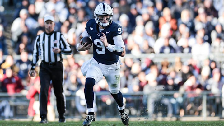 Penn State Nittany Lions quarterback Beau Pribula (9) 