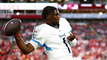 Titans quarterback Cam Ward