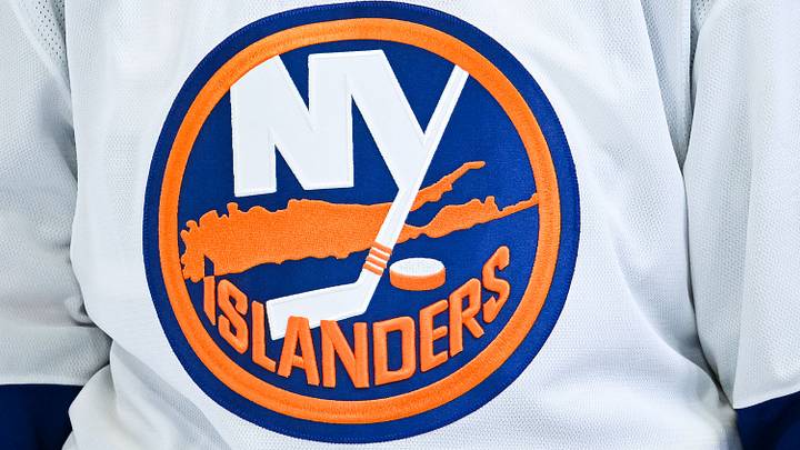 Feb 26, 2026; Montreal, Quebec, CAN; View of a New York Islanders logo on a jersey worn by a member of the team during the third period at Bell Centre. Mandatory Credit: David Kirouac-Imagn Images Feb 26, 2026; Montreal, Quebec, CAN; View of a New York Islanders logo on a jersey worn by a member of the team during the third period at Bell Centre. Mandatory Credit: David Kirouac-Imagn Images