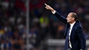 Massimiliano Allegri, head coach of Juventus FC, gestures...