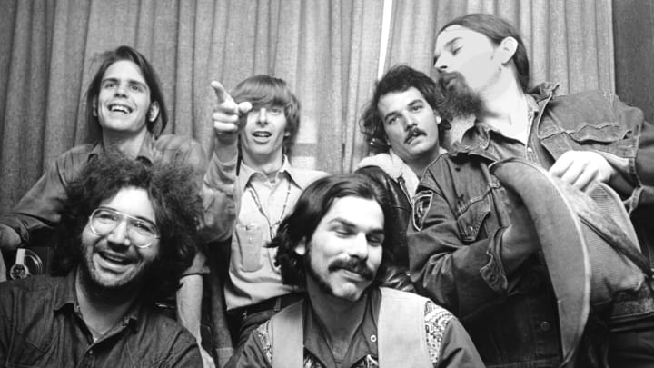 Grateful Dead, Bill Kreutzmann, Mickey Hart, Bob Weir, Jerry Garcia, Phil Lesh. Music File Photos - The 1970s - by Chris Walter
