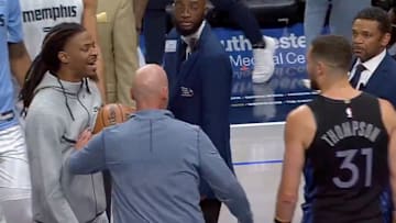 Grizzlies star Ja Morant got involved in a heated exchange with Mavericks forward Klay Thompson after the game.