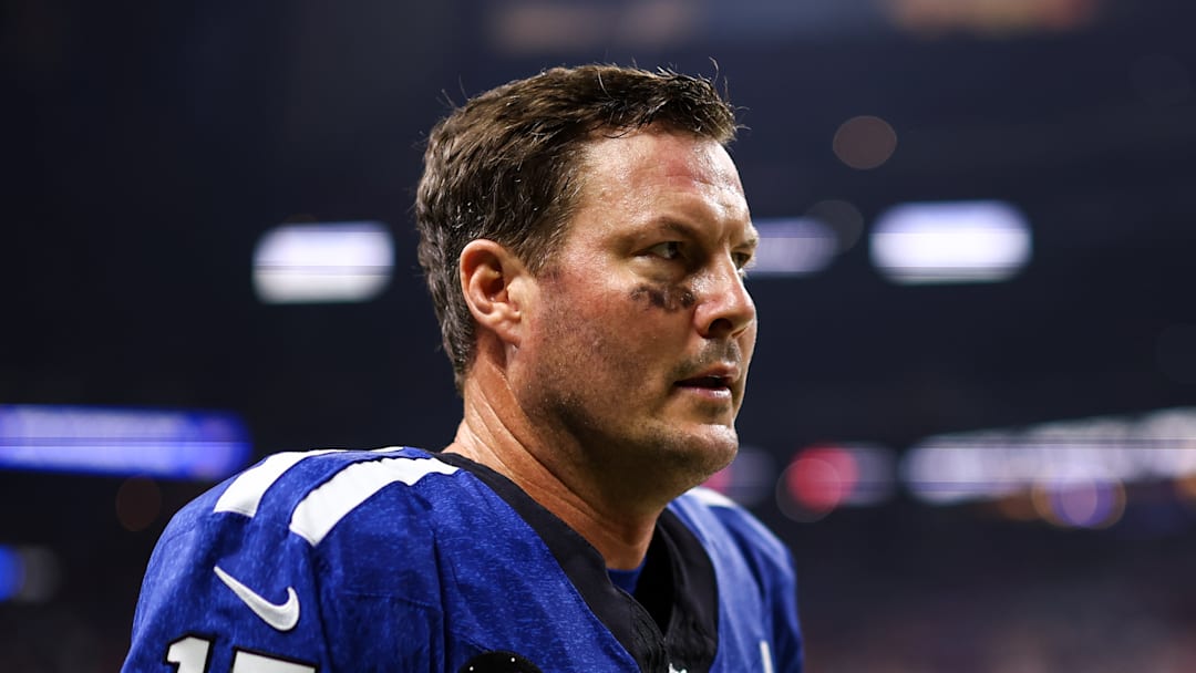 Philip Rivers of the Indianapolis Colts on the sidelines