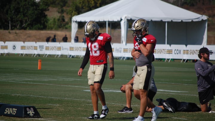 Spencer Rattler and Jake Haener had strong days at Day 13 of Saints training camp.