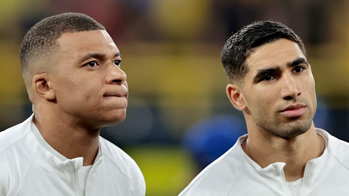 Mbappé a félicité Hakimi.