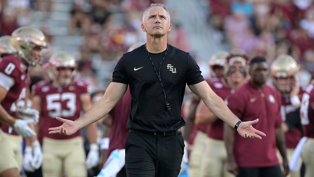 Sep 7, 2026; Tallahassee, Florida, USA; Florida State Seminoles head coach Mike Norvell enters the field before the game against the Southern Methodist Mustangs at Doak S. Campbell Stadium. Mandatory Credit: Melina Myers-Imagn Images Sep 7, 2026; Tallahassee, Florida, USA; Florida State Seminoles head coach Mike Norvell enters the field before the game against the Southern Methodist Mustangs at Doak S. Campbell Stadium. Mandatory Credit: Melina Myers-Imagn Images