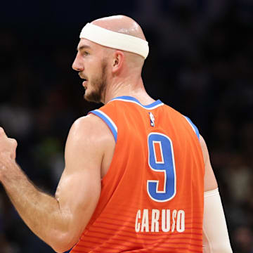 Caruso was traded to the Thunder for Josh Giddey this past offseason.