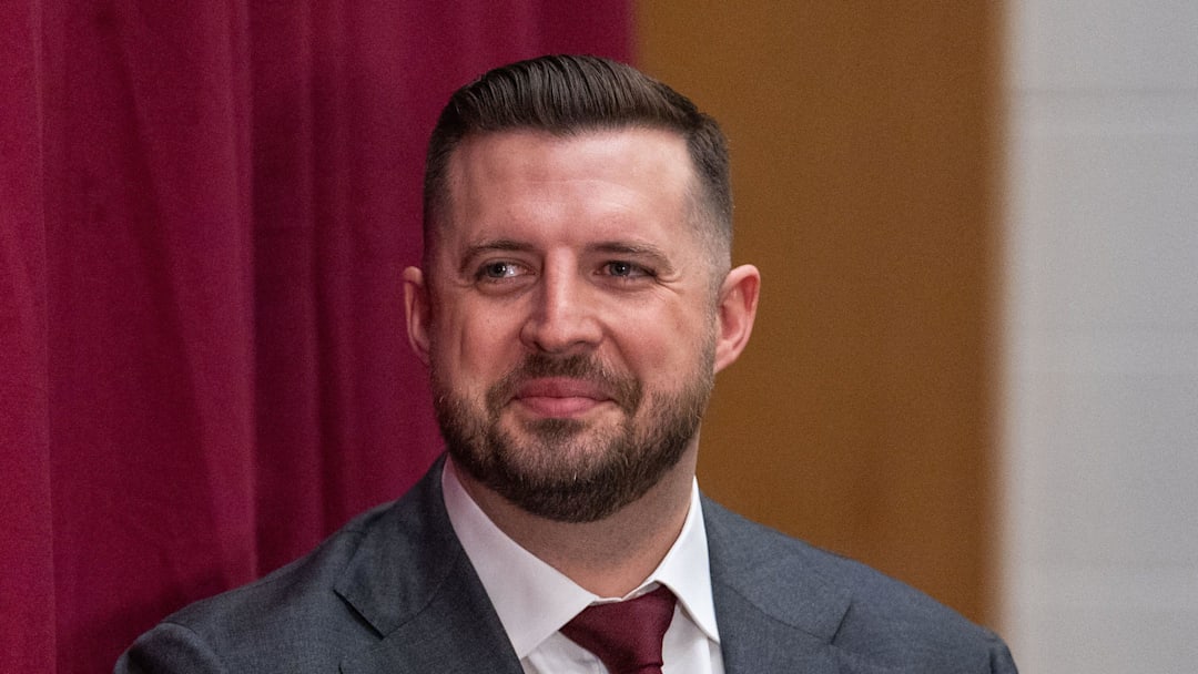Florida State’s new head basketball coach Luke Loucks introduces himself, shares his beliefs and coaching style during a press conference Monday, March 10, 2025.