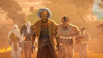 (Center): The Lion (voiced by Cress Williams) in Marvel Studios Television's EYES OF WAKANDA. © 2024 Marvel. All Rights Reserved.