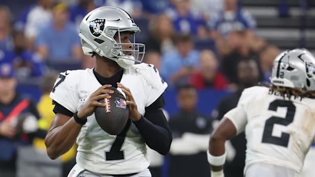 Las Vegas Raiders quarterback Geno Smith
