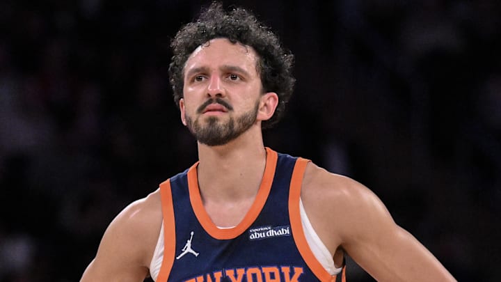 Apr 1, 2025; New York, New York, USA; New York Knicks guard Landry Shamet (44) during the first half against the Philadelphia 76ers at Madison Square Garden. Mandatory Credit: John Jones-Imagn Images Apr 1, 2025; New York, New York, USA; New York Knicks guard Landry Shamet (44) during the first half against the Philadelphia 76ers at Madison Square Garden. Mandatory Credit: John Jones-Imagn Images