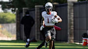 Texas Tech’s Micah Hudson practices for the fall season, Wednesday, July 31, 2024 at the Sports Performance Center.