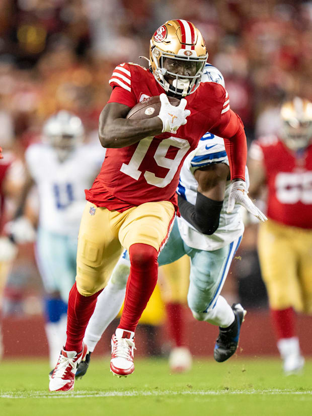 San Francisco 49ers wide recipient Deebo Samuel.