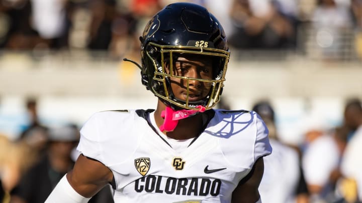 Oct 7, 2023; Tempe, Arizona, USA; Colorado Buffaloes cornerback Cormani McClain (1) against the Arizona State Sun Devils at Mountain America Stadium. Mandatory Credit: Mark J. Rebilas-USA TODAY Sports