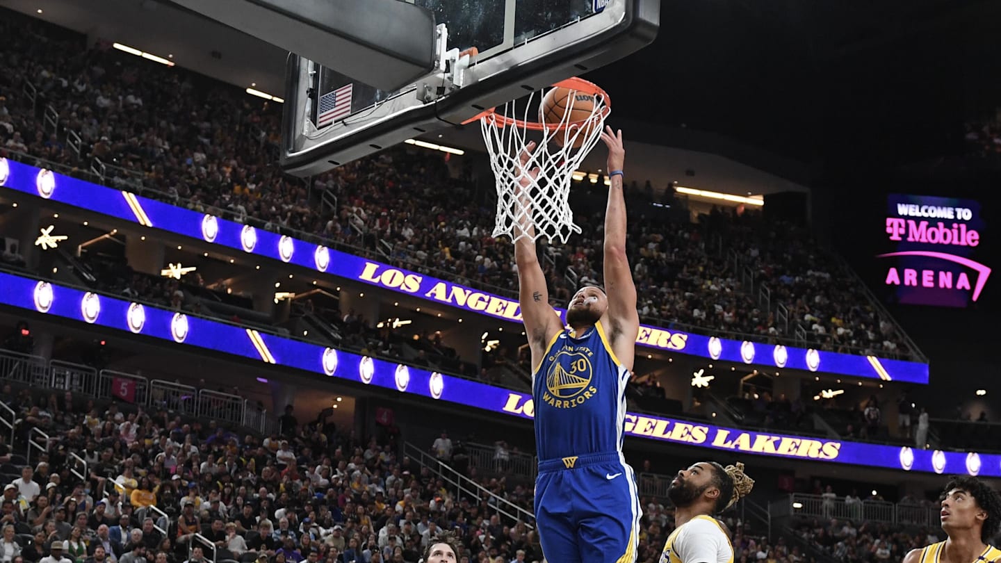 Lebron james dunking on steph curry on sale