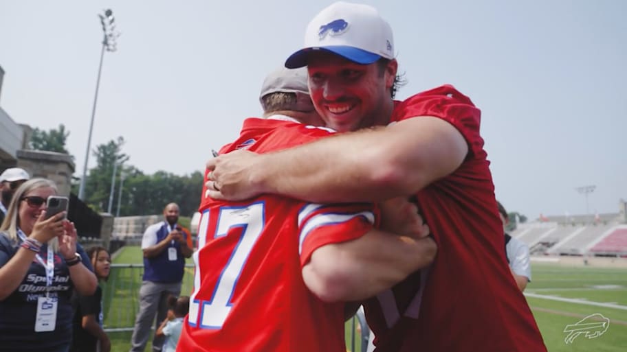 Allen offered the fan, Nate, with two tickets to the Ryder Cup. | Buffalo Bills / Screensho