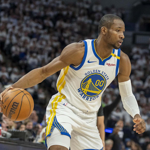 Golden State Warriors forward Jonathan Kuminga