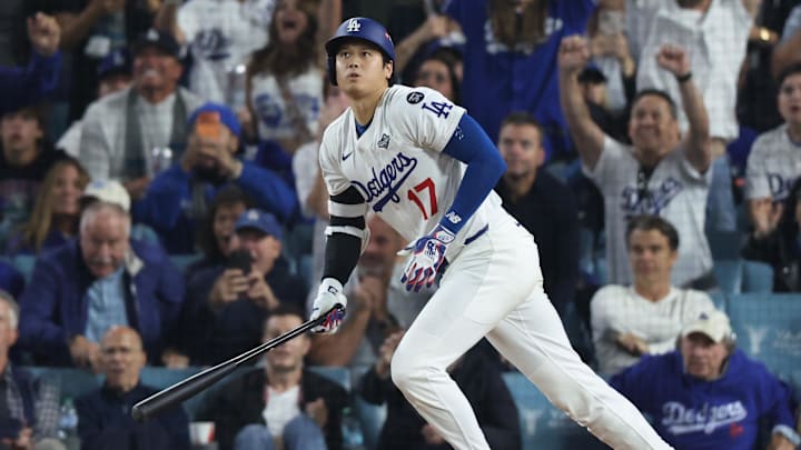 Los Angeles Dodgers designated hitter Shohei Ohtani's performance in Game 3 of the 2025 World Series against the Toronto Blue Jays set a number of records Los Angeles Dodgers designated hitter Shohei Ohtani's performance in Game 3 of the 2025 World Series against the Toronto Blue Jays set a number of records