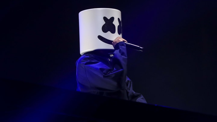 Marshmello performs during the 2024 MLS All-Star Concert at Nationwide Arena. 