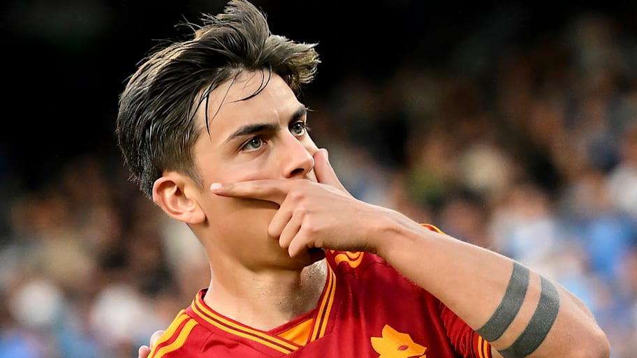 Paulo Dybala doing his mask celevration.